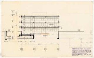 Physikalische Institute der Universität Köln: Kernphysik Querschnitt B-B, 1:100