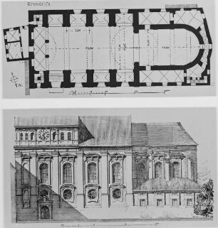 Grundriss der Jesuitenkirche Sankt Ignatius