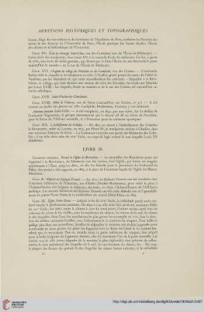 Additions historiques et topografiques