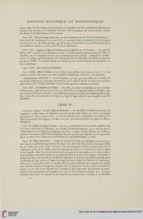 Additions historiques et topografiques