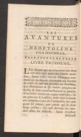 Livre Troisieme.