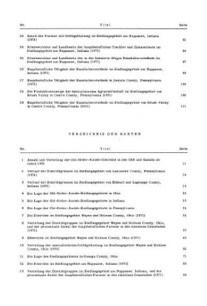 Verzeichnis der Karten