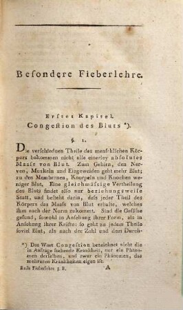 Johann Christian Reil, der Arzneykunst und Wundarzneykunst Doctor, öffentlicher und ordentlicher Lehrer der Heilkunde auf der Friedrichs-Universität zu Halle, Director des Clinicums, Physicus der Stadt, der Societät der Medicin und Chirurgie zu Antwerpen, der Societät der Medicin, Chirurgie und Pharmacie zu Brüssel, der Societät der Kaiserlichen Akademie der Naturforscher, der Societät correspondirender Aerzte in der Schweiz, und der Sydenhamschen Gesellschaft Mitglied, Ueber die Erkenntniss und Cur der Fieber, Dritter Band. Besondere Fieberlehre : Blutflüsse und kranke Ab- und Aussonderungen