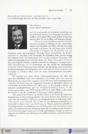 Antrittsrede vom 10. Juni 2006