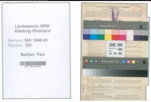 Entnazifizierung Paul Bechen , geb. 03.03.1896 (Beamter)