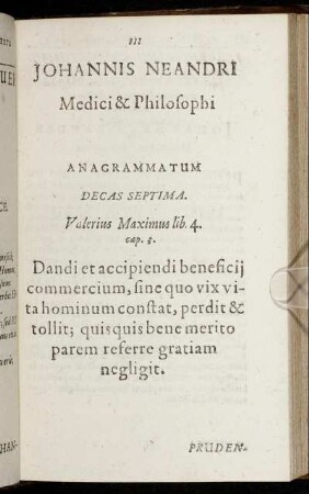 Decas Septima
