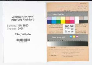 Entnazifizierung Wilhelm Erbe , geb. 12.09.1897 (Stadtinspektor)