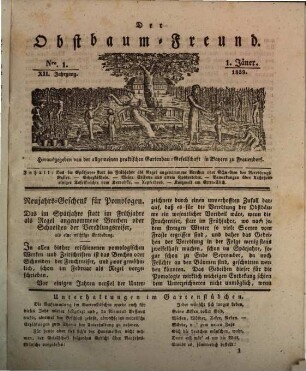 Der Obstbaum-Freund. 12. 1839