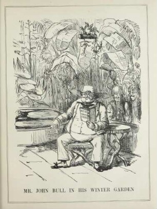 Mr. John Bull in his winter garden