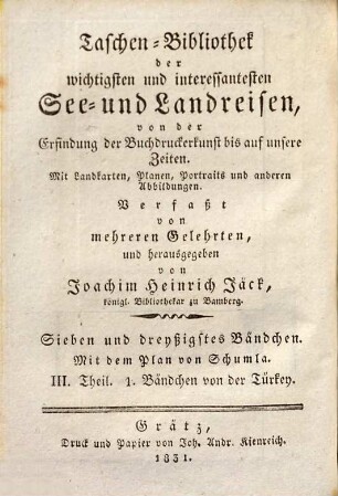 Taschen-Bibliothek der wichtigsten und interessantesten Reisen in die Türkei, 3,1