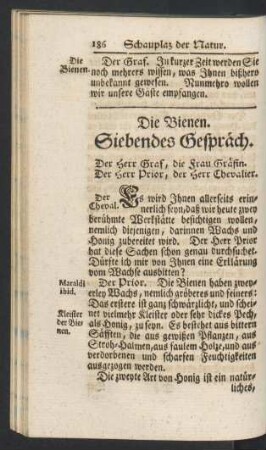 Die Bienen. Siebendes Gespraech.