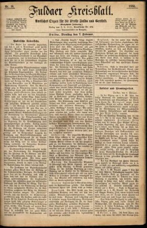 Ausgabe vom Dienstag, den 07. Februar 1882.