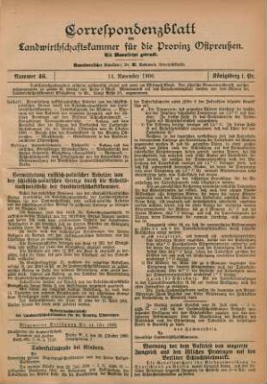 Nummer 46. 14. November 1900.