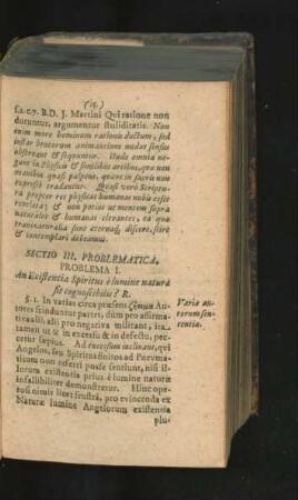Sectio III. Problematica.