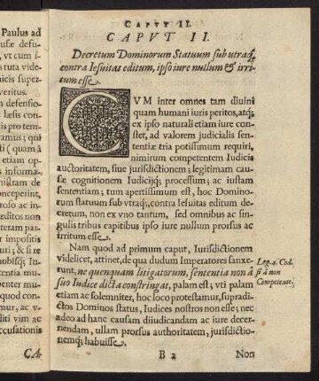 11-19, Caput II.