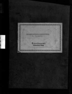 Namensregister Standesamt Rath