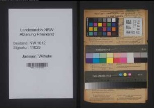 Entnazifizierung Wilhelm Janssen , geb. 10.11.1912 (Bauunternehmer)