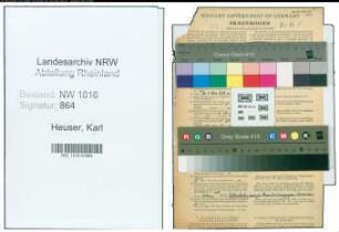 Entnazifizierung Karl Heuser , geb. 19.03.1875 (Beamter)
