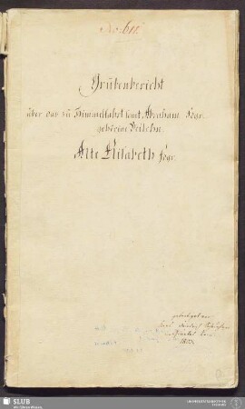 Grubenbericht über das zu Himmelfahrt samt Abraham Fdgr. gehörige Beilehn, Alte Elisabeth Fdgr. - 17.6517 4.