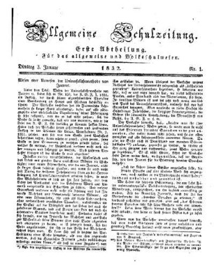 Wesen oder Unwesen der Universallehrmethode von Jacotot : (Beschluß folgt.)