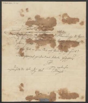 Brief an B. Schott's Söhne : 12.12.1836