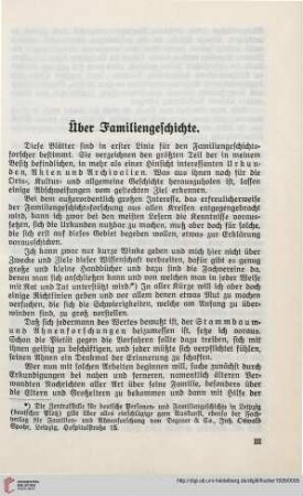 Über Familiengeschichte