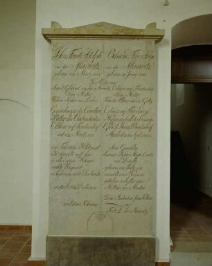 Gedenktafel an Johann und Behrend Marwitz