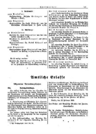 Totengedenktage : [Allgemeine Verwaltungssachen] ; [Amtliche Erlasse] ; [Amtlicher Teil]
