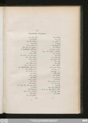 VI Orientalische Ortsnamen