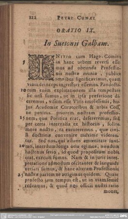 Oratio IX. In Suetonii Galbam