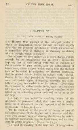 Chapter VI. - Of the true ideal :- first, purist