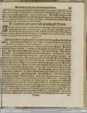 Der hundert und zwey und zwantzigste Psalm