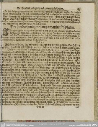 Der hundert und zwey und zwantzigste Psalm