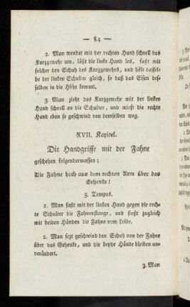 84 XVII. Die Handgriffe mit der Fahne