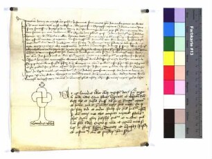 Notariatsinstrument des Konrad Udler: "Resignatio vicarii Georgii [Bolsinger]". (Altrep. S. 18)