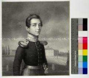 Porträt des jungen Georg Großherzog von Mecklenburg-Strelitz in Uniform ?