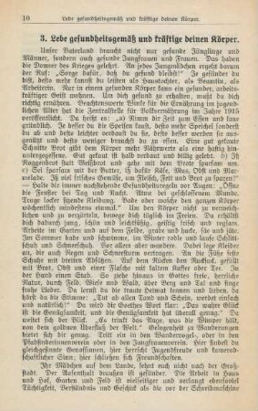 3. Lebe gesundheitsgemäß und kräftige deinen Körper.