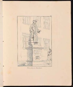 27. Melanchthon's Standbild. - Melanchthon-Denkmal, Nürnberg