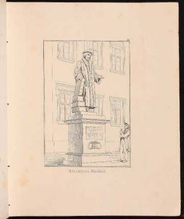 27. Melanchthon's Standbild. - Melanchthon-Denkmal, Nürnberg