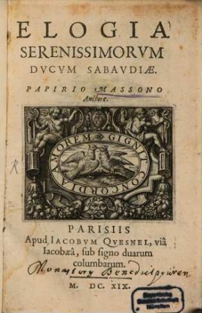 Elogia serenissimorum Sabaudiae ducum