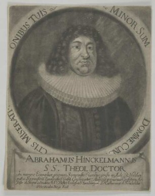 Bildnis des Abrahamus Hinkelmannus
