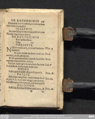 De Rectoribus sive iuducibus. Cap. 71.