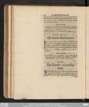 Tit. III. De libertis universitatum.