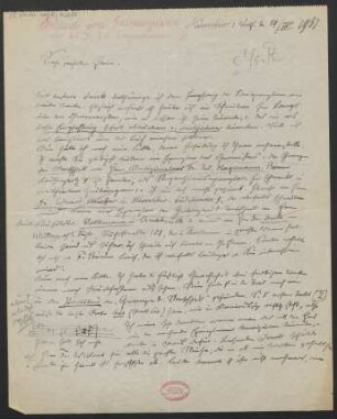 Brief an B. Schott's Söhne : 29.03.1931