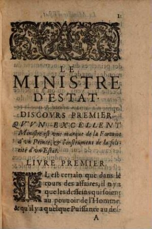 Le ministre d'état