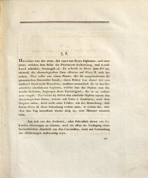 Bemerkungen über zwey Diplome Otto des Großen, oder I. : Und über zwey andere Otto des II.