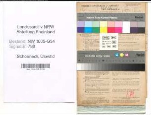 Entnazifizierung Oswald Schoeneck , geb. 02.11.1899 (Dentist)