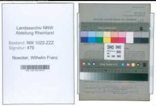 Entnazifizierung Wilhelm Franz Noecker , geb. 16.10.1889 (Uhrmacher)