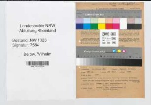 Entnazifizierung Wilhelm Below , geb. 22.02.1894 (Buchhalter)