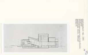 Theater, Berlin-Tiergarten (Diplomarbeit bei Willy Kreuer): Schnitt 1:200
